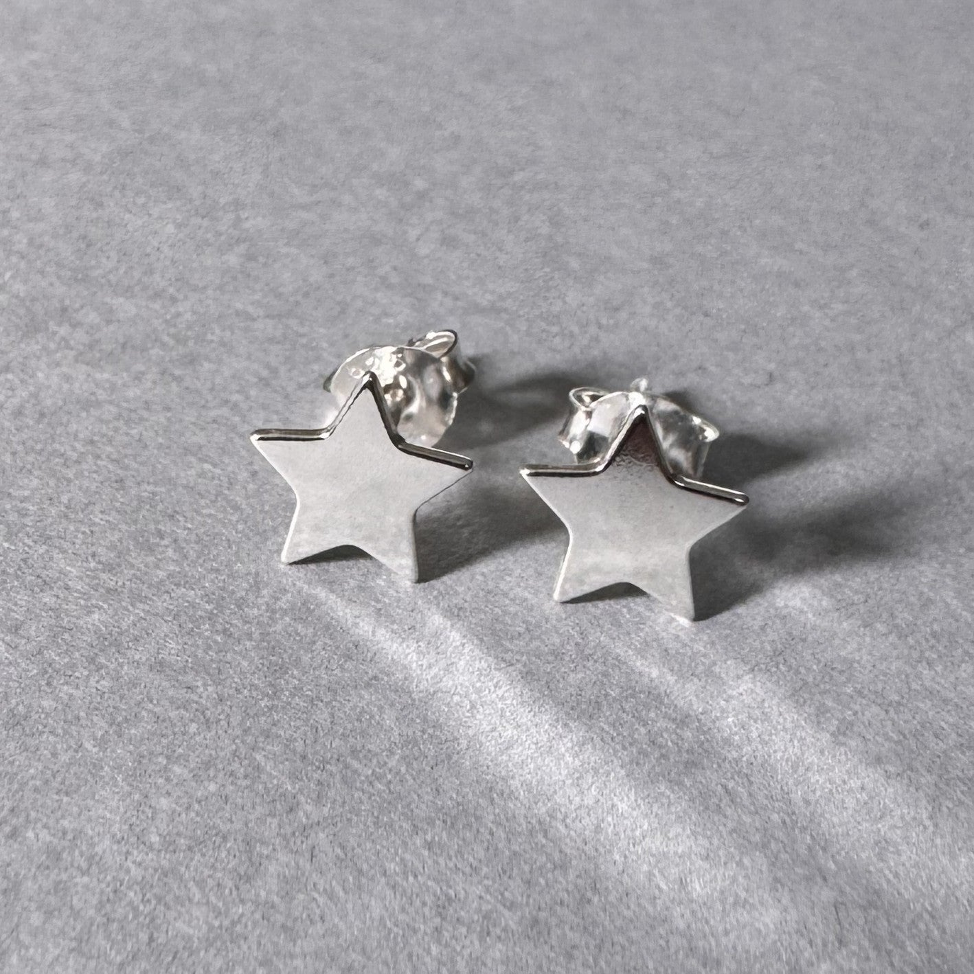 Star Earrings in sterling silver