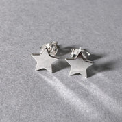 Star Earrings in sterling silver