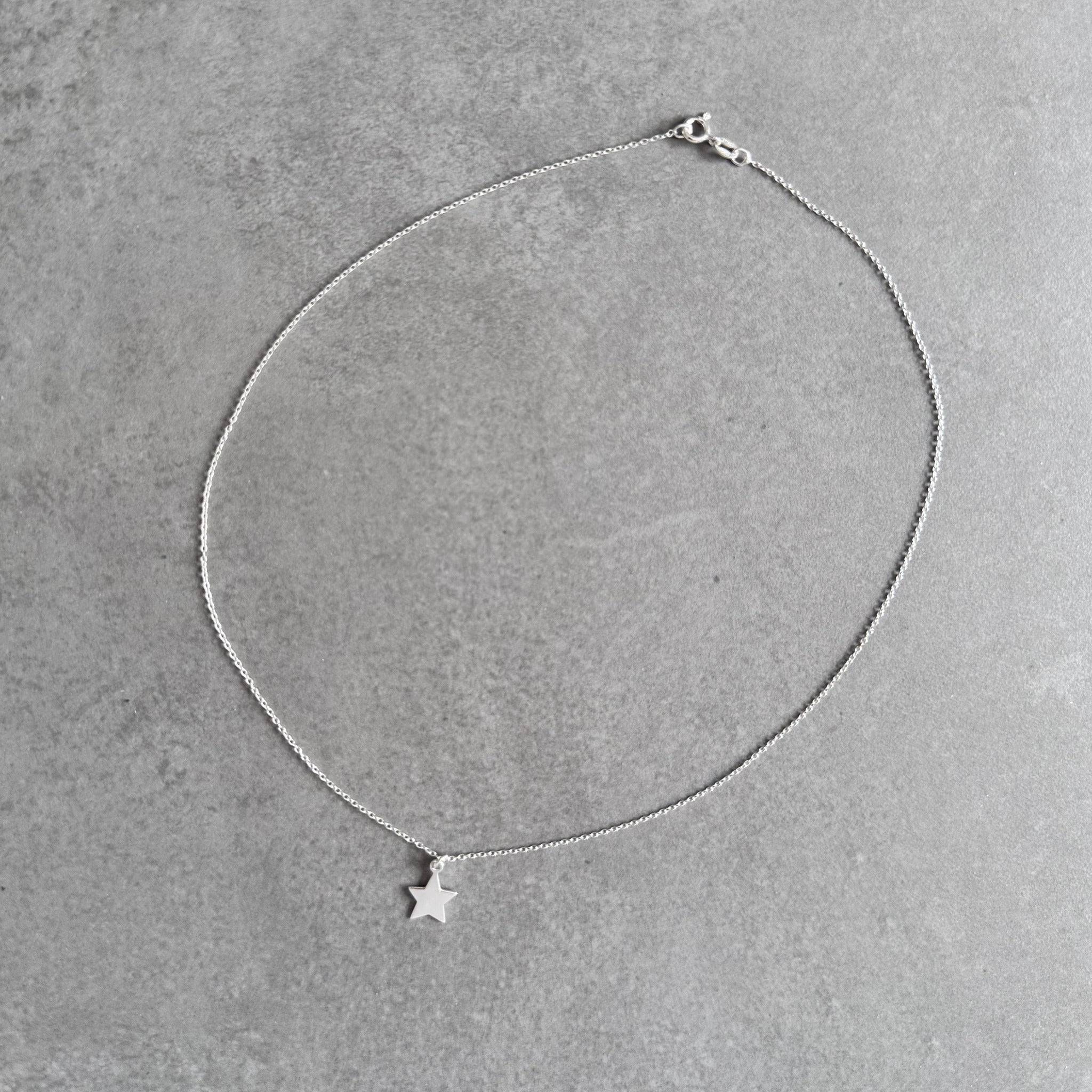Star pendant necklace in sterling silver by By Wue