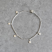 Multi Star Bracelet in sterling silver