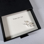 Tea Cup & Pot Earrings in a By Wue gift box