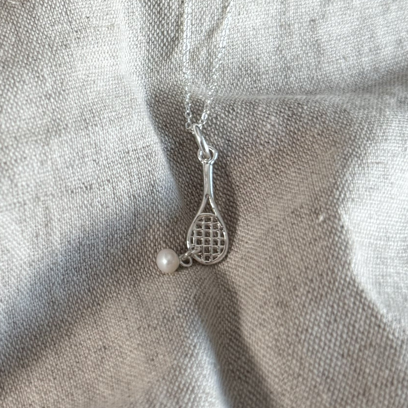 Tennis Racket Necklace
