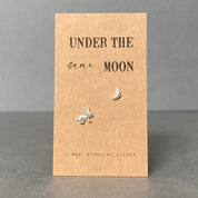 Rabbit And Moon Stud Earrings | Mid Autumn Festival