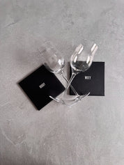 Hubby & Wife Leather Coaster