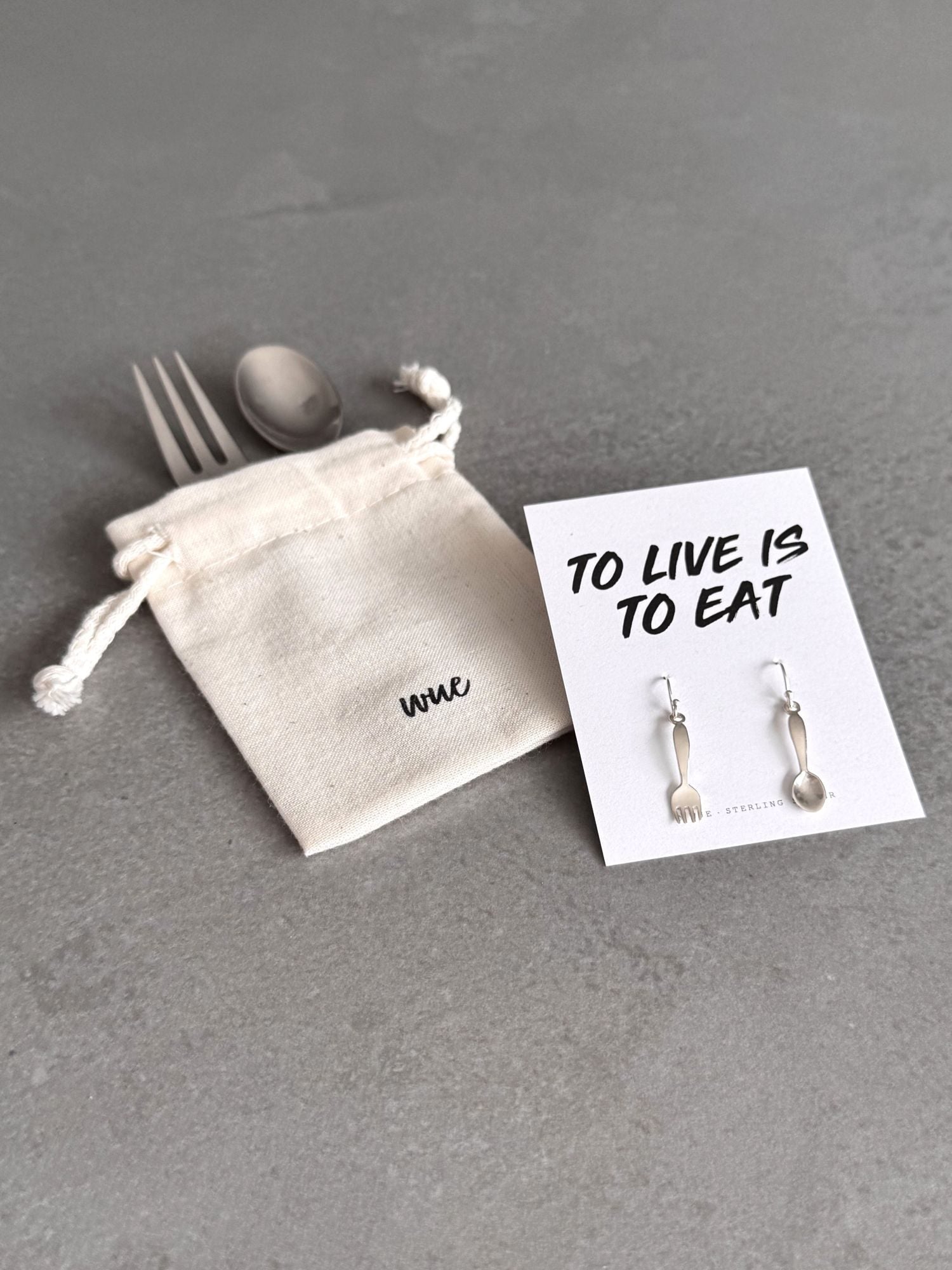 Live To Eat Earrings