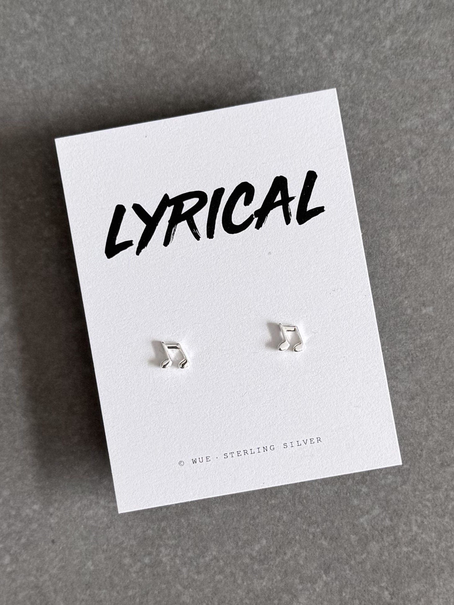 Lyrical - Music Note Earrings