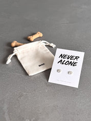Never Alone - Paw Earrings