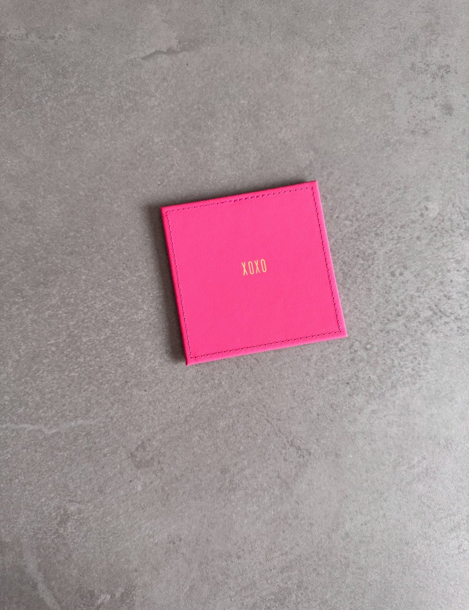 Personalised Leather Coaster