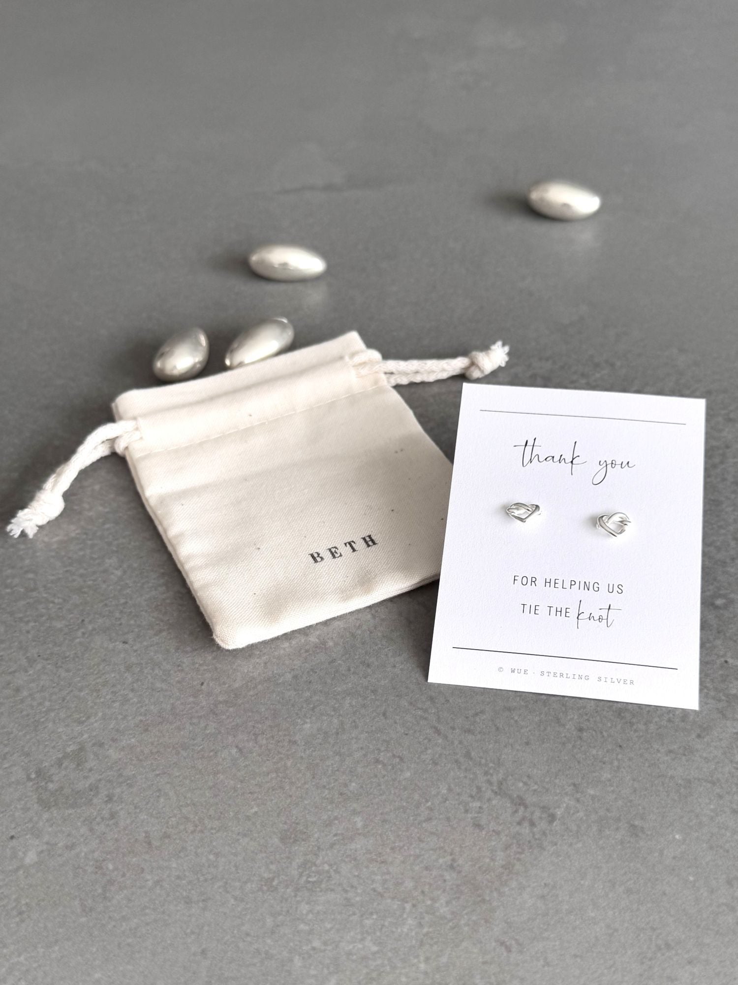 Thank You Heart Knot Necklace